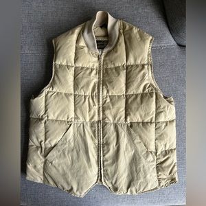 Vintage Eddie Bauer Goose Down Khaki Vest